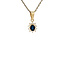 Gold entourage pendant with zirconia 14 karat