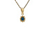 Gold entourage pendant with zirconia 14 karat