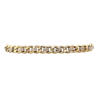 Gouden gourmet armband