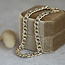 Gouden gourmet armband 21.5 cm 14 karaat/925