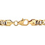 Gouden gourmet armband 21.5 cm 14 karaat/925