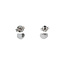 White gold stud earrings with pearl and zirconia 18 karat
