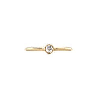 Gouden solitair ring