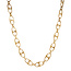 Goldene Fantasie-Halskette 87 cm 18 Karat
