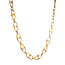 Goldene Fantasie-Halskette 87 cm 18 Karat