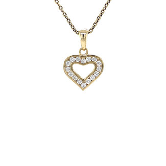 Gouden hart hanger