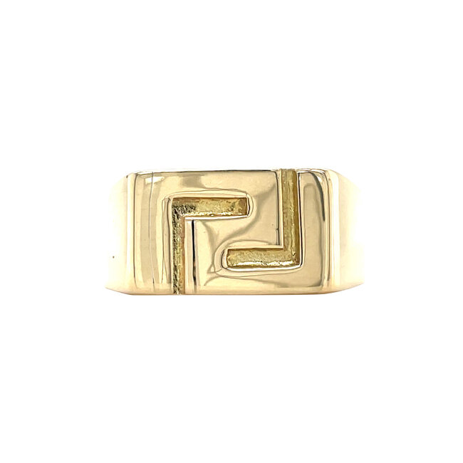 Gold signet ring 14 karat