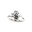Witgouden ring met diamant 14 karaat