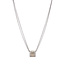 White gold necklace with diamond pendant 42.5 cm 18 karat