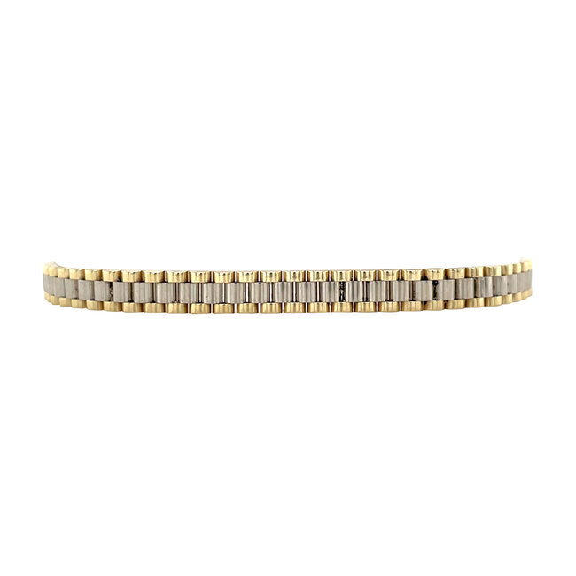 Gold rolex bracelet 18 cm 14 karat