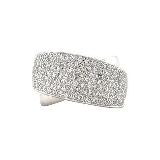 Witgouden ring met diamant