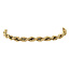 Gold cord bracelet 21 cm 14 kt