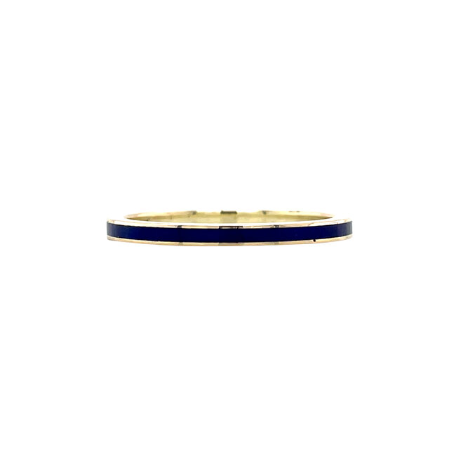 Gold ring with blue enamel 14 karat