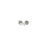 White gold solitaire ear stud with diamond 14 kt
