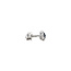 Witgouden entourage oorstekers met saffier en diamant 14 krt