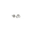White gold solitaire stud earrings with diamond 14 kt