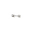 Weißgoldene Solitär-Ohrstecker mit Diamant 14 kt