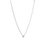 Weißgoldenes Solitär-Collier mit Diamant 14 kt