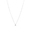 Weißgoldenes Solitär-Collier mit Diamant 14 kt