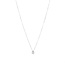 Weißgoldenes Solitär-Collier mit Diamant 14 kt