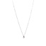 Witgouden solitair collier met diamant 14 krt