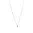 Weißgoldenes Solitär-Collier mit Diamant 14 kt