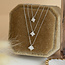 Weißgoldenes Solitär-Collier mit Diamant 14 kt
