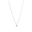 Weißgoldenes Solitär-Collier mit Diamant 14 kt