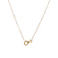 Geelgouden solitair collier met diamant 14 krt