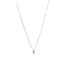 Witgouden solitair collier met diamant 14 krt
