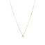 Geelgouden solitair collier met diamant 14 krt
