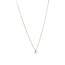 Geelgouden solitair collier met diamant 14 krt