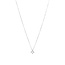 Weißgoldenes Solitär-Collier mit Diamant 14 kt