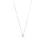 Weißgoldenes Solitär-Collier mit Diamant 14 kt