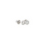 Weißgoldene Solitär-Ohrstecker mit Diamant 14 kt