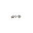 Weißgoldene Solitär-Ohrstecker mit Diamant 14 kt