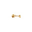 Gelbgoldene Solitär-Ohrstecker mit Diamant 14 kt