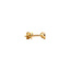 Gelbgoldene Solitär-Ohrstecker mit Diamant 14 kt