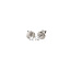 Witgouden solitair oorstekers met diamant 14 krt