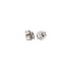 Witgouden solitair oorstekers met diamant 14 krt