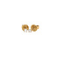 Gelbgoldene Solitär-Ohrstecker mit Diamant 14 kt