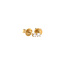 Yellow-gold solitaire ear studs with diamond 14 kt