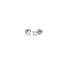 White gold solitaire stud earrings with diamond 14 kt