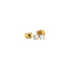Gelbgoldene Solitär-Ohrstecker mit Diamant 14 kt