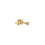 Gelbgoldene Solitär-Ohrstecker mit Diamant 14 kt