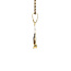 Bicolour gold pendant with zirconia 14 karat