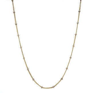 Gouden bolletjes collier