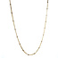 Gouden bolletjes collier 43.5 cm 14 karaat