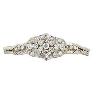 Witgouden armband diamant