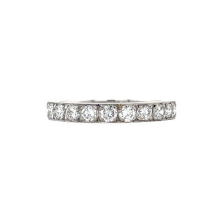 Witgouden rijring met diamant